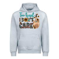 Heather Grey too bad i don't care Urban Hoodie - JahusDesignShop
