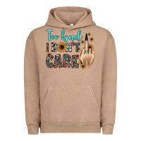 Pigment Burro too bad i don't care Urban Hoodie - JahusDesignShop
