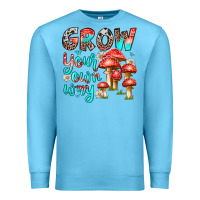 Ocean Blue grow your own way Premium Sweatshirt - texasbilliewilder