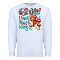 White grow your own way Premium Sweatshirt - texasbilliewilder