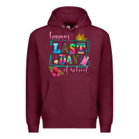 Burgundy happy last day of school Premium Hoodie - AdoDesignShop