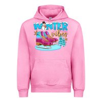 Fuchsia Pink winter vibes Urban Hoodie - BundleAndBundleShop
