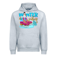 Heather Grey winter vibes Urban Hoodie - BundleAndBundleShop