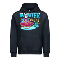 Navy winter vibes Urban Hoodie - BundleAndBundleShop