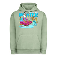 Pigment Oil Green winter vibes Urban Hoodie - BundleAndBundleShop