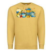 Antique Gold hanukkah coffee cups Premium Sweatshirt - texasbilliewilder
