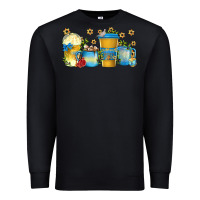 Black hanukkah coffee cups Premium Sweatshirt - texasbilliewilder