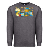 Charcoal Heather hanukkah coffee cups Premium Sweatshirt - texasbilliewilder
