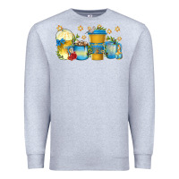 Heather Grey hanukkah coffee cups Premium Sweatshirt - texasbilliewilder