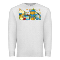 Oatmeal Heather hanukkah coffee cups Premium Sweatshirt - texasbilliewilder