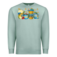 Seafoam hanukkah coffee cups Premium Sweatshirt - texasbilliewilder