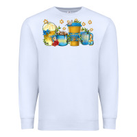 White hanukkah coffee cups Premium Sweatshirt - texasbilliewilder