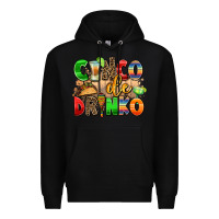 Black cinco de drinko Premium Hoodie - AdoDesignShop