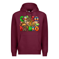 Burgundy cinco de drinko Premium Hoodie - AdoDesignShop