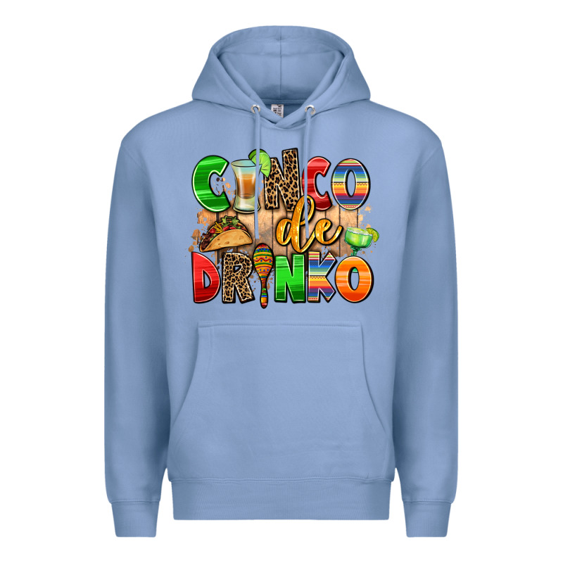 Cinco De Drinko Premium Hoodie by AdoDesignShop | Teevron