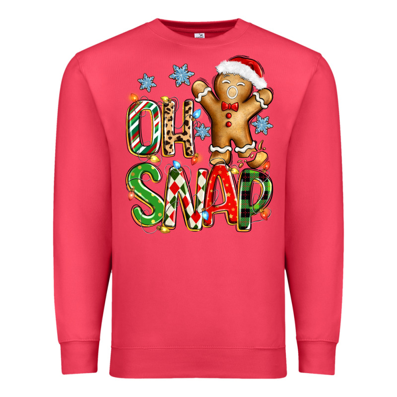 Oh Snap Christmas Cookie Premium Sweatshirt by Zillion Design Studio | Teevron