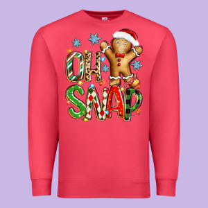 Oh Snap Christmas Cookie Premium Sweatshirt Designed By Zillion Design Studio