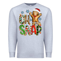 Heather Grey oh snap christmas cookie Premium Sweatshirt - Zillion Design Studio