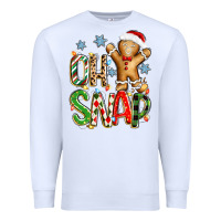 White oh snap christmas cookie Premium Sweatshirt - Zillion Design Studio