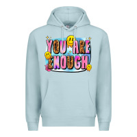 Blue Mist you are enough Premium Hoodie - JahusDesignShop