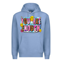 Colony Blue you are enough Premium Hoodie - JahusDesignShop