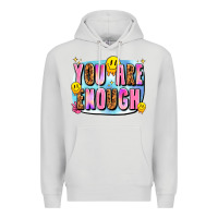 Dove Grey you are enough Premium Hoodie - JahusDesignShop