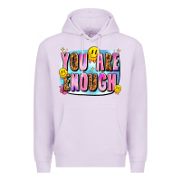Lilac you are enough Premium Hoodie - JahusDesignShop
