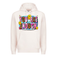Pale Pink you are enough Premium Hoodie - JahusDesignShop