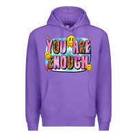 Purple you are enough Premium Hoodie - JahusDesignShop