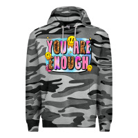 Slate Camo you are enough Premium Hoodie - JahusDesignShop