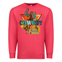 Cardinal hey cowboy with sunflowers Premium Sweatshirt - texasbilliewilder