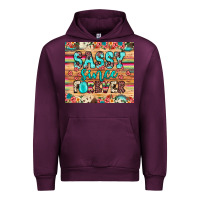 Mauve Wine sassy since forever Urban Hoodie - JahusDesignShop