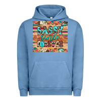 Pigment Pebble Blue sassy since forever Urban Hoodie - JahusDesignShop