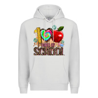 Dove Grey 100 days of school Premium Hoodie - AdoDesignShop