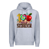 Heather Grey 100 days of school Premium Hoodie - AdoDesignShop