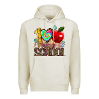 Oatmeal Heather 100 days of school Premium Hoodie - AdoDesignShop