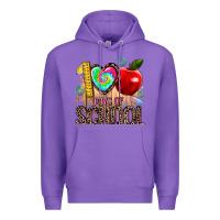 Purple 100 days of school Premium Hoodie - AdoDesignShop