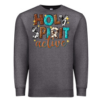 Charcoal Heather holy spirit active Premium Sweatshirt - texasbilliewilder