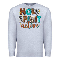 Heather Grey holy spirit active Premium Sweatshirt - texasbilliewilder