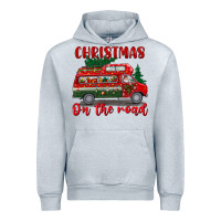Heather Grey christmas on the road Urban Hoodie - BundleAndBundleShop