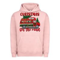 Pigment Salmon christmas on the road Urban Hoodie - BundleAndBundleShop