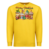 Lemon merry christmas gingerbread coffee cups Premium Sweatshirt - Zillion Design Studio