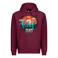 Burgundy the cool dad Premium Hoodie - AdoDesignShop
