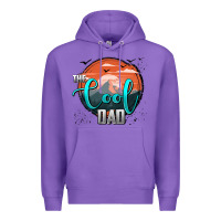 Purple the cool dad Premium Hoodie - AdoDesignShop