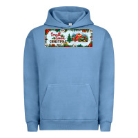 Pigment Pebble Blue small town christmas Urban Hoodie - BundleAndBundleShop
