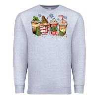 Heather Grey christmas tree cake  coffee cups Premium Sweatshirt - Zillion Design Studio