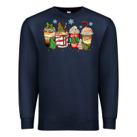 Navy christmas tree cake  coffee cups Premium Sweatshirt - Zillion Design Studio