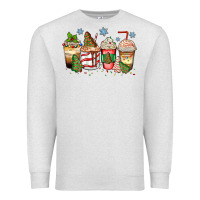 Oatmeal Heather christmas tree cake  coffee cups Premium Sweatshirt - Zillion Design Studio