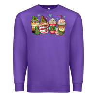 Purple christmas tree cake  coffee cups Premium Sweatshirt - Zillion Design Studio