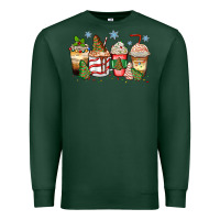 Sports Green christmas tree cake  coffee cups Premium Sweatshirt - Zillion Design Studio
